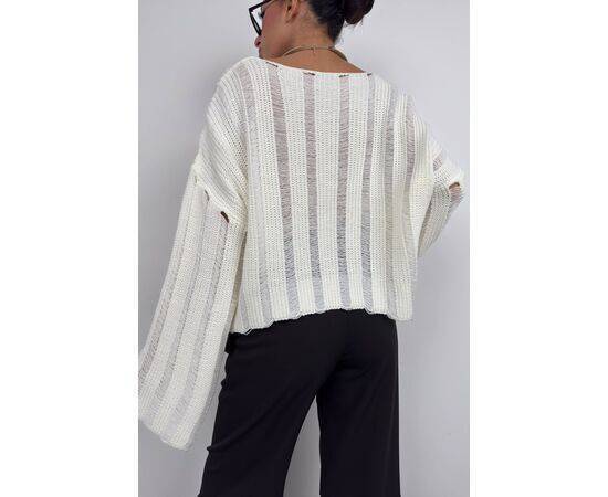 Women's Laser Cut Knitwear Sweater