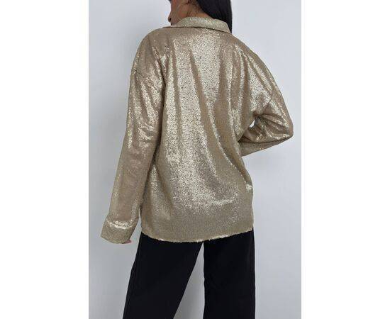 Women's Sequined Oversize Shirt