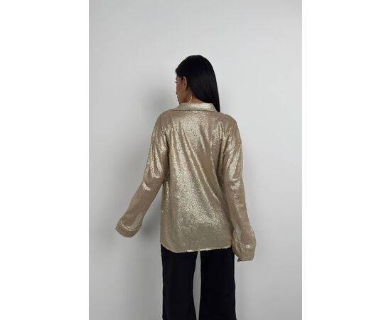 Women's Sequined Oversize Shirt