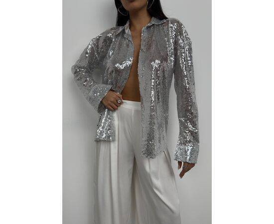 Women's Sequined Oversize Shirt