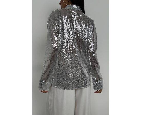 Women's Sequined Oversize Shirt