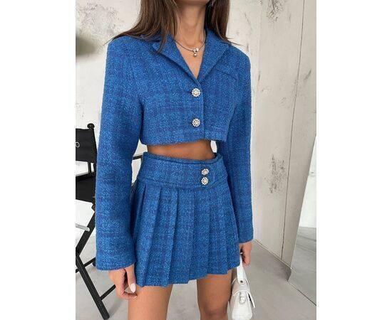 Women's Stone Detailed Buttoned Jacket Set