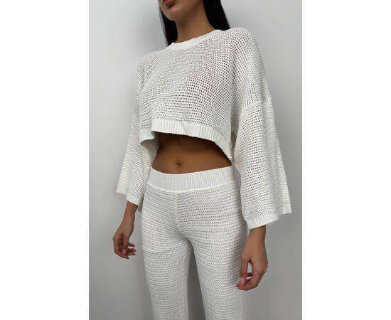 Women's Oversize Knitwear Blouse & Trousers Set