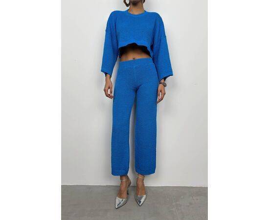 Women's Oversize Knitwear Blouse & Trousers Set