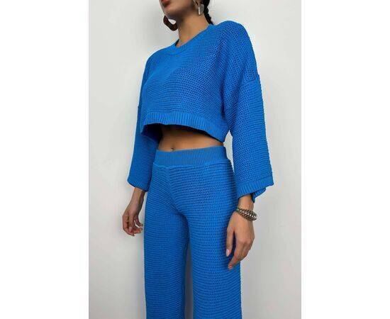 Women's Oversize Knitwear Blouse & Trousers Set