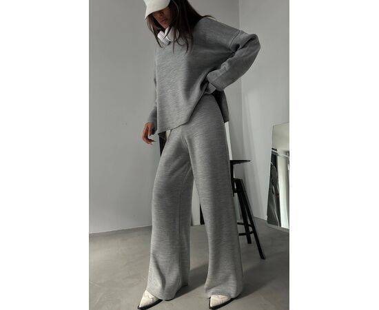 Women's V-Neck Knitwear Sweater & Trousers Set