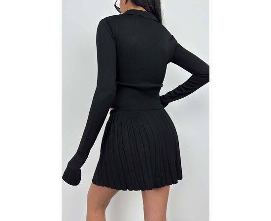 Women's Pleated Knit Skirt