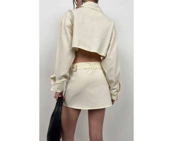 Women's Belt Detail Mini Skirt