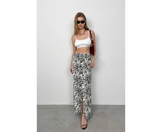 Women's Printed Front Slit Skirt