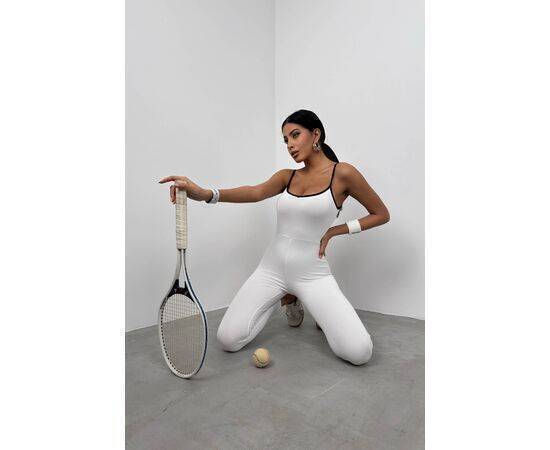 Women's Sports Jumpsuit with Piping Detail