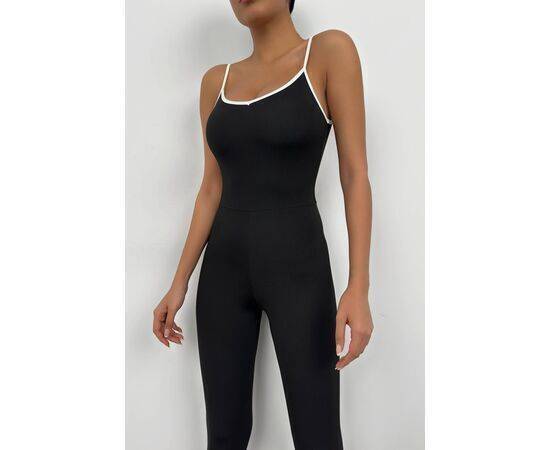 Women's Sports Jumpsuit with Piping Detail