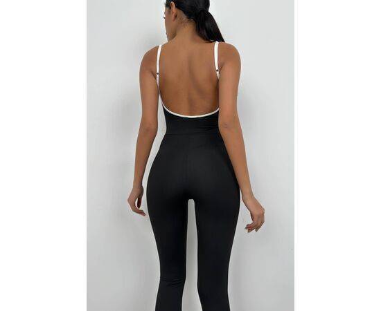 Women's Sports Jumpsuit with Piping Detail