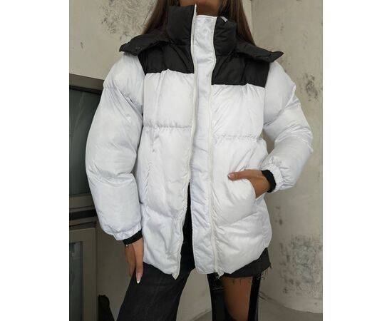 Women's Double Color Hooded Coat