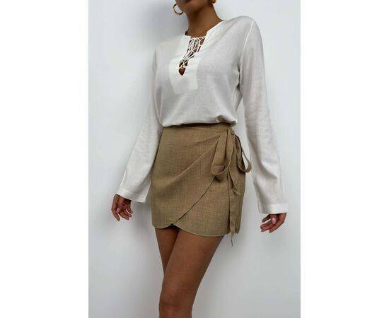 Women's Wrap Linen Skirt