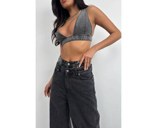 Women's Double Belt High Waist Jeans