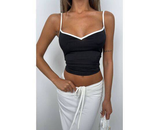 Women's Strappy V-Neck Blouse