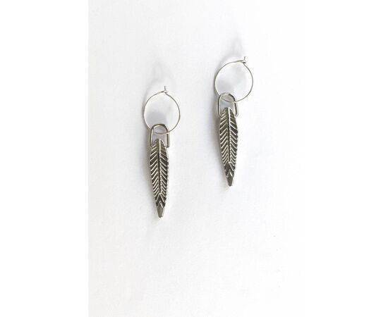 Metal Leaf Earrings