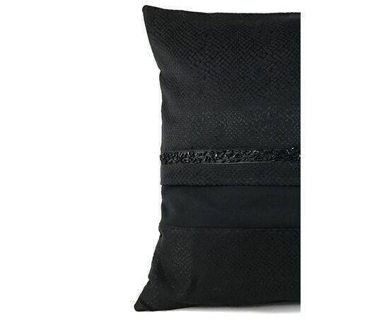 Pillow Case Crocodile Skin Effect Embroidered