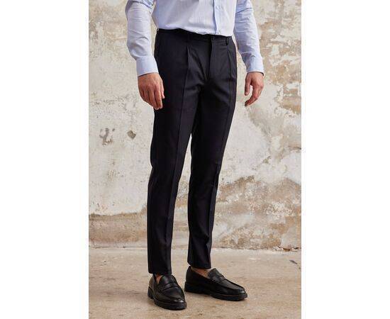 Pleated Trousers with Elastic Waist