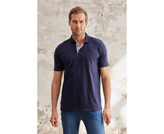 Polo Neck Short Sleeve T-Shirt with Pockets