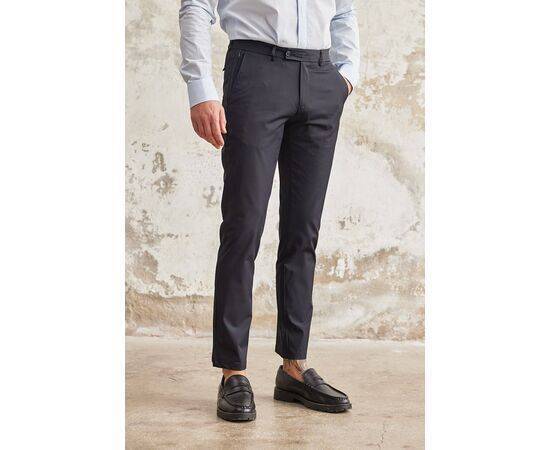 Plain Weave Trousers with Side Pocket