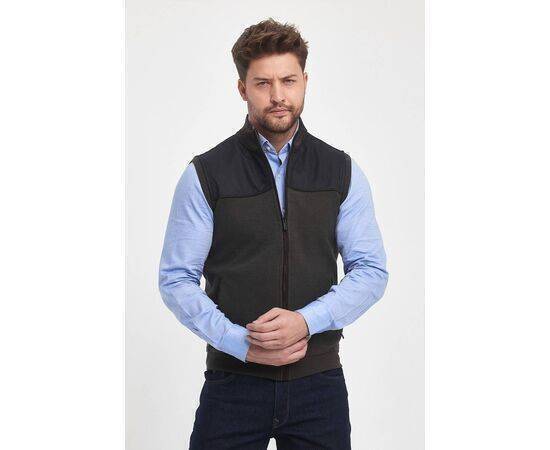 High Collar Vest with Zipper