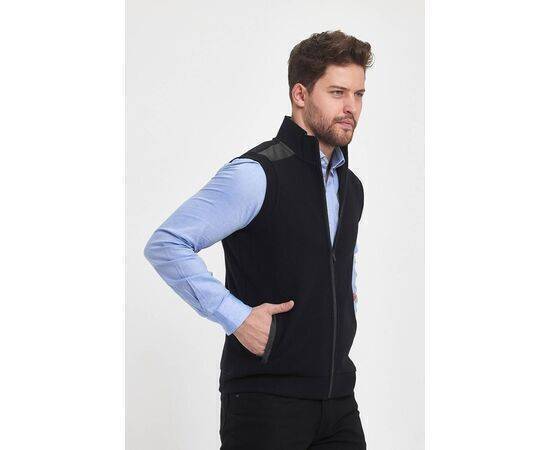 High Collar Vest with Zipper