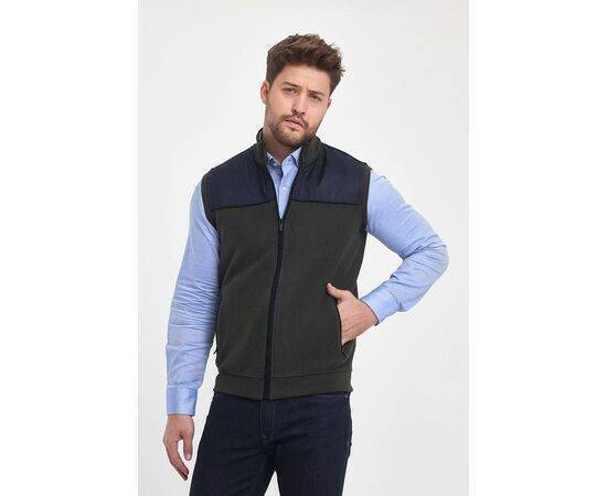 High Collar Vest with Zipper