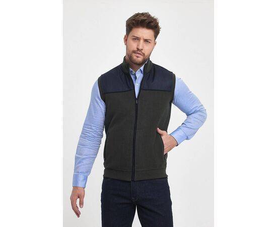 High Collar Vest with Zipper