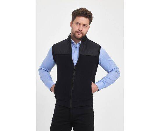 High Collar Vest with Zipper