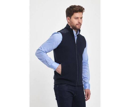 High Collar Vest with Zipper