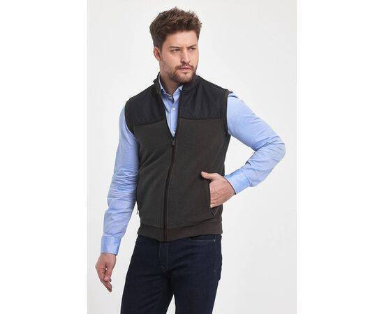 High Collar Vest with Zipper