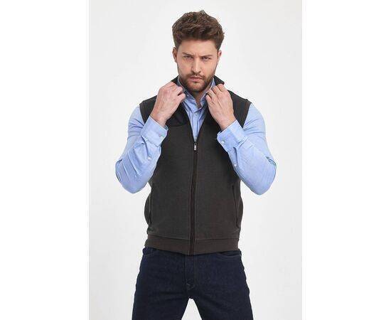 High Collar Vest with Zipper