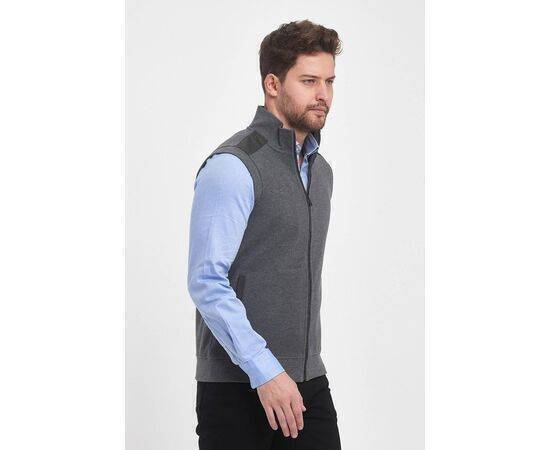 High Collar Vest with Zipper