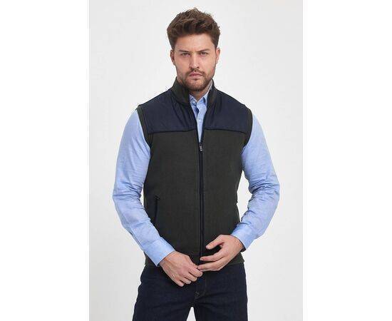 High Collar Vest with Zipper