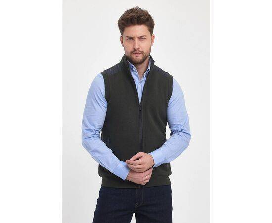 High Collar Vest with Zipper