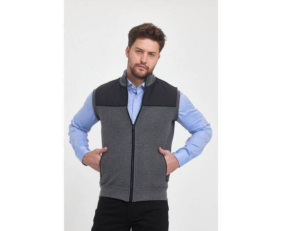 High Collar Vest with Zipper