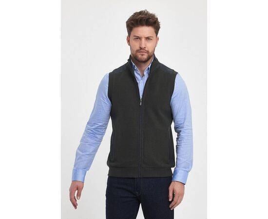 High Collar Vest with Zipper