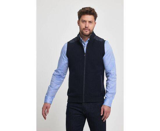 High Collar Vest with Zipper