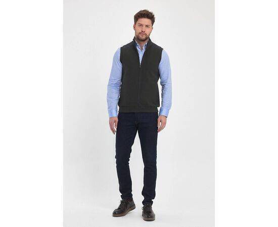 High Collar Vest with Zipper