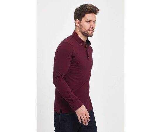 Polo Neck Sweatshirt with Buttons