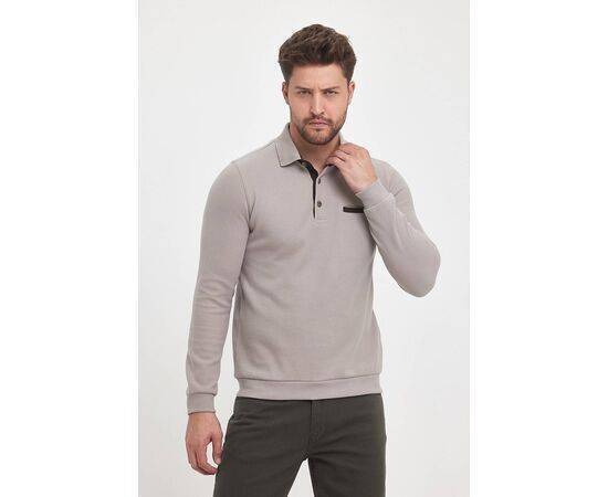 Polo Collar Sweatshirt