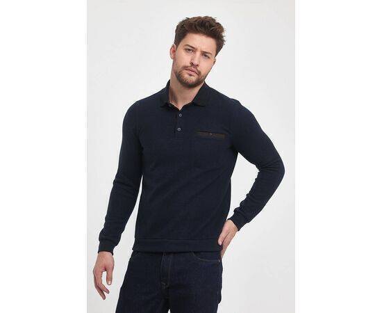 Polo Collar Sweatshirt