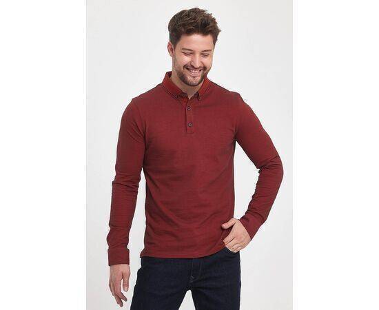 Polo Neck Sweatshirt with Buttons