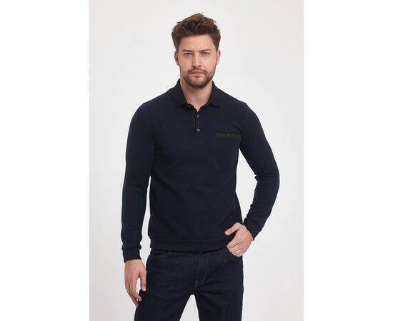 Polo Collar Sweatshirt