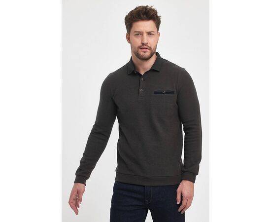 Polo Collar Sweatshirt