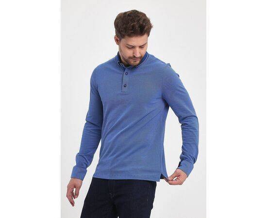 Polo Neck Sweatshirt with Buttons