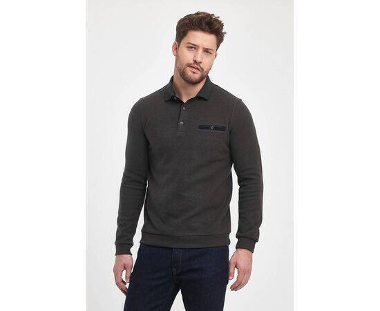 Polo Collar Sweatshirt