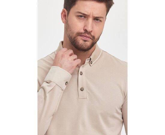 Polo Neck Sweatshirt with Buttons