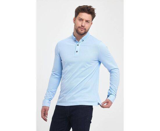 Polo Neck Sweatshirt with Buttons